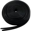 BigCheer Profilo di Protezione per Bordi in EPDM, Profilo gomma protezione bordi per lamiera guarnizione, autoadesivo,durevole e flessibile, adatto per lastre metalliche,porte,angoli del tavolo(2mm x 3m,Nero)