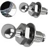 BigCheer 2 Pezzi Bullone a sfera M8 in Acciaio Inossidabile, Perni a Sfera Rinforzati per Molle a Gas, Compatibili con Portelloni Posteriori e Anteriori, Testa Sferica da 10 mm, Ideali per Uso Automobilistico