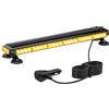 Justech 54 LED Luce Stroboscopica Emergenza Lampeggiante Stroboscopico Barra Bar 27 Modalità 12/24 V Impermeabile Ambra Controllo Doppio Interruttore con Base Magnetica per Camion Veicolo