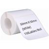 DINGYI 1 rotolo di etichette adesive bianche compatibili con stampanti M110/120, impermeabili, 50 x 50 mm, 150 etichette/rotolo, carta termica per stampante per codici a barre, vendita al dettaglio