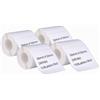DINGYI 4 rotoli di etichette adesive per stampante Phomemo M110/120, bianche, impermeabili, 50 x 50 mm, carta termica per codici a barre, vendita al dettaglio, casa e ufficio (4, 50 x 50 mm)