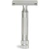 MERKUR 34C Rasoio di sicurezza - Finitura cromata opaca, manico corto e pesante, struttura in due pezzi, pettine chiuso, rasatura tradizionale - Made in Germany