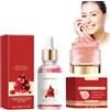 Dyceittdia Crema al Sangue di Drago, 30ml Siero Antirughe al Sangue di Drago e 50g Crema Idratante al Sangue di Drago,Nutrire, Idratare, Idratare e Rassodare la pelle, cream4