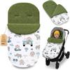 Totsy Baby Sacco passeggino invernale nanna 90x45 cm - coprigambe universale neonato termico per cybex yoyo e altri passeggini perfetto per ragazzi e ragazze Boucle certificato Oeko-Tex Africa