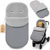 Totsy Baby Sacco passeggino invernale nanna 90x45 cm - coprigambe universale neonato termico per cybex yoyo e altri passeggini perfetto per ragazzi e ragazze Boucle certificato Oeko-Tex Galassia