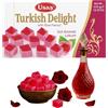 Bodesa Valore Lokum Vegano 350 g - Turkish Delight Tradizionale | Melograno, Rosa, Pistacchio, Nocciola, Frutta Mista | Dolce Turco Artigianale | Jelly Fruit (350 g Rosa)