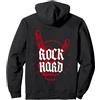 Musique Hard Rock, Heavy Musica Pesante, Hard Rock Felpa con Cappuccio, Unisex per Adulti, Nero, M