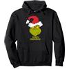Dr. Seuss Grinch - Merry Grinchmas Mischievous Felpa con Cappuccio, Unisex per Adulti, Nero, M
