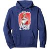 BCC Santa's Christmas Shirts & Jolly Gif Ninja Claus Kung Fu Babbo Natale Divertente Arti Marziali Natale X-mas Felpa con Cappuccio, Unisex per Adulti, Blu Reale, L