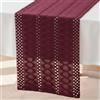 Brylleii Macramè Runner da Tavolo Moderno Cotone Lino 30 x 240 cm Elegante Rustico Borgogna Runner Tavola Boho Vintage Lavabile Bohémien Chic Decorazione da Tavola per Matrimoni Cucina