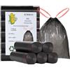 AURMOO 175x Sacchetti Spazzatura 25L con Cordin, Sacchetti Biodegradabili, | Sacchetti della spazzatura, Sacchetti per Immondizia con Cordino, Sacchetti Umido, Sacchi di Rifiuti, Müllbeutel, 50 x 60cm