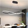 ASJK Lampadario Moderno LED Dimmerabile 54W Temperatura di colore 3000K-4000K-5000K Design creativo Adatto per soggiorno Sala da pranzo Cucina Camera da letto