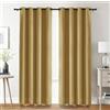 Utopia Bedding Tende Oscuranti Per Interni 2 pezzi (140x245 cm, Beige), Tende Termiche Isolanti per interni Per Camera Da Letto e Soggiorno