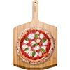 Ooni Pala per Pizza e Tagliere in Bambù 12 Pollici - Accessorio in Legno Con Manico Lungo per Forni