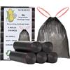 AURMOO 240x Sacchetti Spazzatura 5L con Cordin, Sacchetti Biodegradabili, | Sacchetti della spazzatura, Sacchetti per Immondizia con Cordino, Sacchetti Umido, Sacchi di Rifiuti, Müllbeutel, 32 x 35cm