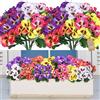 SOMYTING 10 confezioni di fiori artificiali come veri fiori artificiali per balconi, esterni, resistenti ai raggi UV e alle intemperie, piante da balcone, decorazione per la casa, bordo
