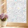 shinfly Pellicola per Vetri Finestre Decorativa, Pellicola Adesiva Vetri Elettrostatica 44.5x200cm, Vetrofanie per Finestre Anti UV Adatto per Ufficio Bagno Camera da Letto Soggiorno Cucina