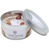 TENET - Candela Profumata Artigianale con Pietre Dure, 70g, Stoppino in Cotone, Durata 10-12 Ore, Prodotta in India (CORNIOLA - PALO SANTO - ENERGIA POSITIVA)
