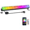 BOSITE Faretto RGB, 30 W RGB LED Wallwasher con telecomando a 360°, faretto LED per esterni, IP66, impermeabile, timer, effetti di luce LED per discoteca, Halloween, Natale
