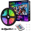 KOPMHYE Strisce LED RGB da 3 m, IP65, retroilluminazioni USB colorate impermeabili con telecomando, 180 LED, multi colore nastro luci per HDTV, 3 m, 16 colori che cambiano colore per TV, PC, laptop,