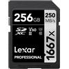 Lexar SDXC 1667x 64-256GB - UHS-II Classe 10 V60 Scheda Memoria per Video 4K