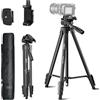 SIRUI 180cm Treppiede per Fotocamera, Treppiede per Smartphone con Supporto per Telefono e Borsa da Viaggio per DSLR, Livella Laser, Videocamera, Cannocchiali, Riprese All'Aperto, Carico Massimo 3kg