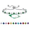 HEEYA Bracciale da donna in argento 925 placcato con zirconi 5A e fiori