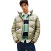 Tommy Jeans Uomo Piumino Vail con Colletto alla Coreana, Verde (Utility Sage), M