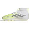 adidas Unisex - Bambini e Ragazzi F50 SPARKFUSION League Mid Cut Firm Ground/Artificial Ground Football Boots Kids, Ftwr White/Iron Met./Hi-RES Yellow, 31 EU
