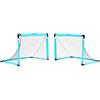 Precision PrecisonPLAY - Set di 2 porte da calcio pieghevoli per allenamento, 0,9 x 0,6 m, portatili e adatte ai viaggi, resistenti reti da calcio per campo, giardino, parco e spiaggia