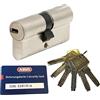 Abus EC660 Doppia Lunghezza (a/B) 40 / 40mm (C = 80mm) con 6 Chiave, con Scheda