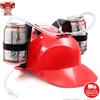 Boooh.it CAPPELLINO ELMETTO ROSSO CON PORTA LATTINE BIRRA O BEVANDE | IDEALE PER FESTE, PARTY E IDEA REGALO ADULTI