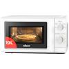 Nilson Microonde 19L libero installazione, bianco NMW2701. 700 W, 5 programmi, meccanico, modalità scongelamento, rivestimento interno, facile pulizia, timer 30 min