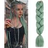 jooceebaby Pistacchio Estensioni Jumbo Ombre per Trecce Africane 24 Kanekalon Fibra Sintetica Crochet Twist Scatola Intrecciata per Capi Ricci