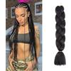 jooceebaby Extension Per Treccine Africane 24 Nero 3Pc Estensioni Dei Capelli Pre-allungato Jumbo Treccia Extension Capelli Fibra Sintetica Treccia Di Scatola Crochet Twist Braiding Hair Extension