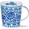 Dunoon Lomond Delft - Tazza in porcellana fine con crisantemo blu, dettagli in oro 22 carati