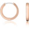 limerencia G23 Orecchini a Cerchio Anallergici per Orecchie Sensibili,Huggie Hoop Orecchini in Titanio 8 mm/10 mm/12 mm,Orecchini Argento/Oro/Oro Rosa per Donna Uomo Bambina