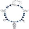 Brosway Bracciale Donna in Acciaio e Cristalli/pietre Naturali con Simbolo Acchiappasogni | Collezione Chakra - BHKB129