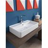 CERAMICA FLAMINIA Flaminia Miniwash 75 lavabo da appoggio con piano rubinetteria MW75PR 1 foro