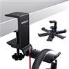 MOSUO Supporto per Cuffie Gaming, Regolabile 360°, Universale Gancio Cuffie Alluminio, Porta Cuffie Scrivania per cuffie gaming e Universali Cuffie PC PS5 (Nero)