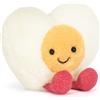 Jellycat Amuseables - Peluche a forma di uovo sodo a forma di cuore, altezza seduta 7,6 cm