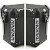 BLACK DOVES GRAPHICS 2pz ADESIVI RIFRANGENTI compatibili con Motorrad R 1200 1250 1150 F 800 650 F700 GS A R1200GS R1200 per Touratech Motorcycle Aluminium Panniers VALIGIE LATERALI (bianco-grigio)