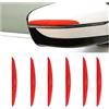 CGEAMDY 6 Pezzi Protezioni per Portiere Auto, Paraurti Guardia Protector, Auto Paraurti Guardia Antigraffio Protector Trim Sticker, Protezione Antigraffio per Porte Laterali Dell'auto(Rosso)
