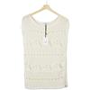 ZAPA Laura Blusa Donna UK 2 Maglione Aperto Senza Maniche Collo A Giro