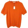 Suitsupply T-Shirt Suitsupply Olympics Donna 3XL In Merino E Cotone Con Collo A Giro Orange