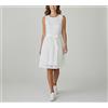 Betty & Co. Abito Bianco Donna UK 14 Broderie Anglaise Con Cintura Collo Rotondo