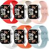 BDIG 6 Pezzi Cinturino Sportivo Compatibile con Xiaomi Redmi Watch 6/5/4,Cinturini Silicone Morbido Ricambio Uomo Donna