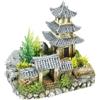 Classic Tempio asiatico con piante cm 18,5x14x17h