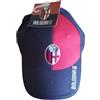 Bologna FC Cappello RossoBlu con Visiera e Logo Articolo Ufficiale Regolabile