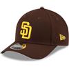 New Era 9Forty M-Crow - Berretto autentico San Diego Padres, marrone, Taglia unica